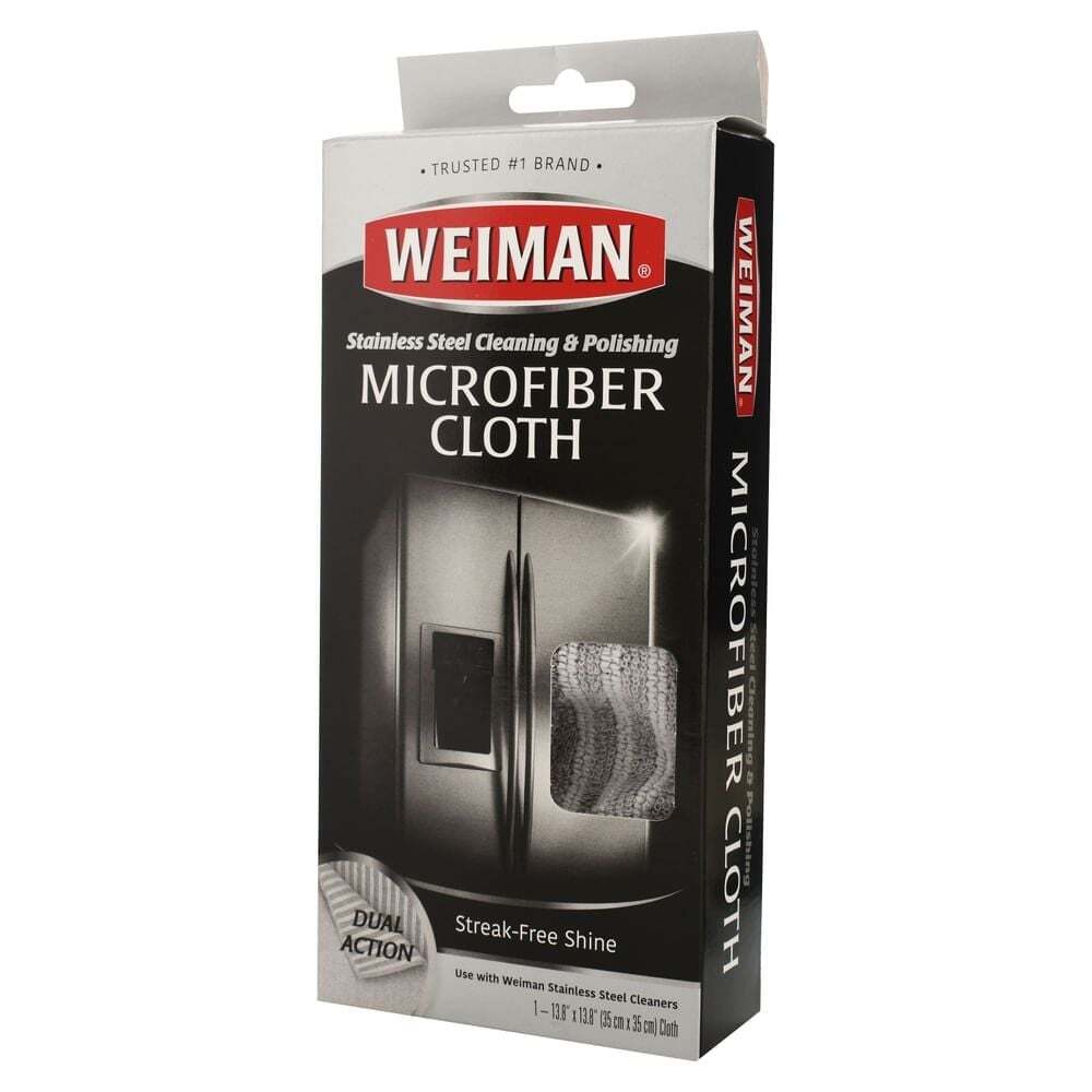 Weiman Stainless Steel Cleaning & Polishing Microfiber Clothes